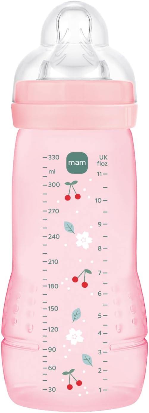 MAM Easy Active lutipudel 330 ml, kiire vooluga, alates 6. elukuust, roosa