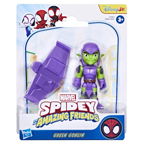 Marvel Spidey & Sõbrad – Green Goblin 7,6 cm tegevusfiguur koos liugur-aksessuaariga