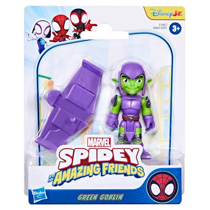 Marvel Spidey & Sõbrad – Green Goblin 7,6 cm tegevusfiguur koos liugur-aksessuaariga