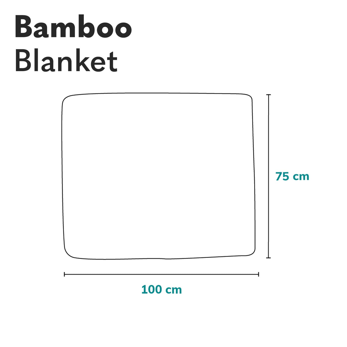 lionelo musliintekk Bamboo Baby Blanket 100 x 75 cm, münt