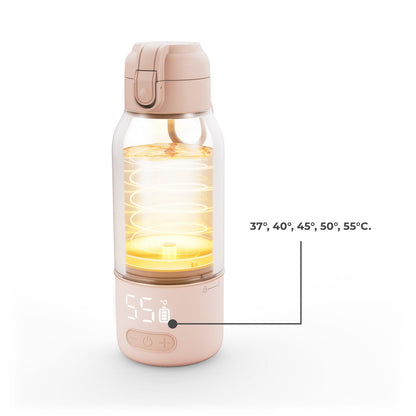 Kinderkraft GAJA pudelisoojendaja 2-ühes termospudel 500 ml, beež