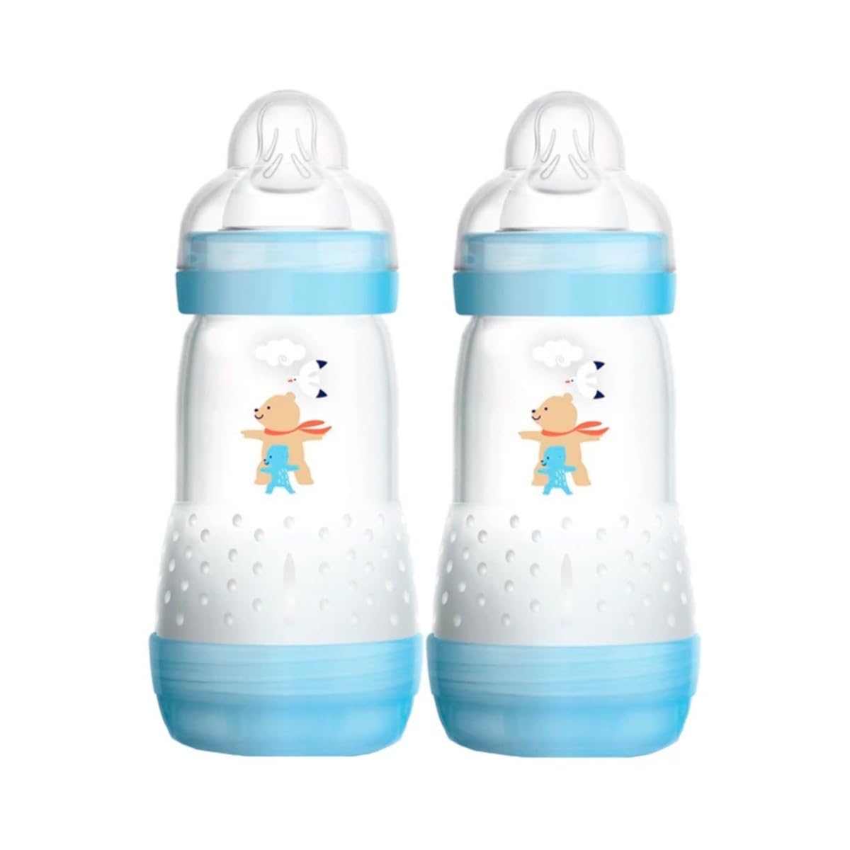 MAM EasyStart Anti-Colic lutipudel 2-4 kuud 260 ml 2 tk, A137, hele sinine