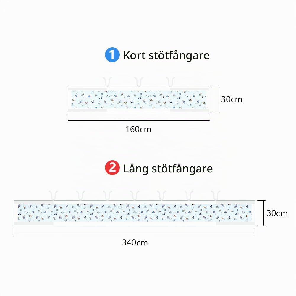 Aolso hingav võrevoodi pehmendus, 2-osaline, rakett
