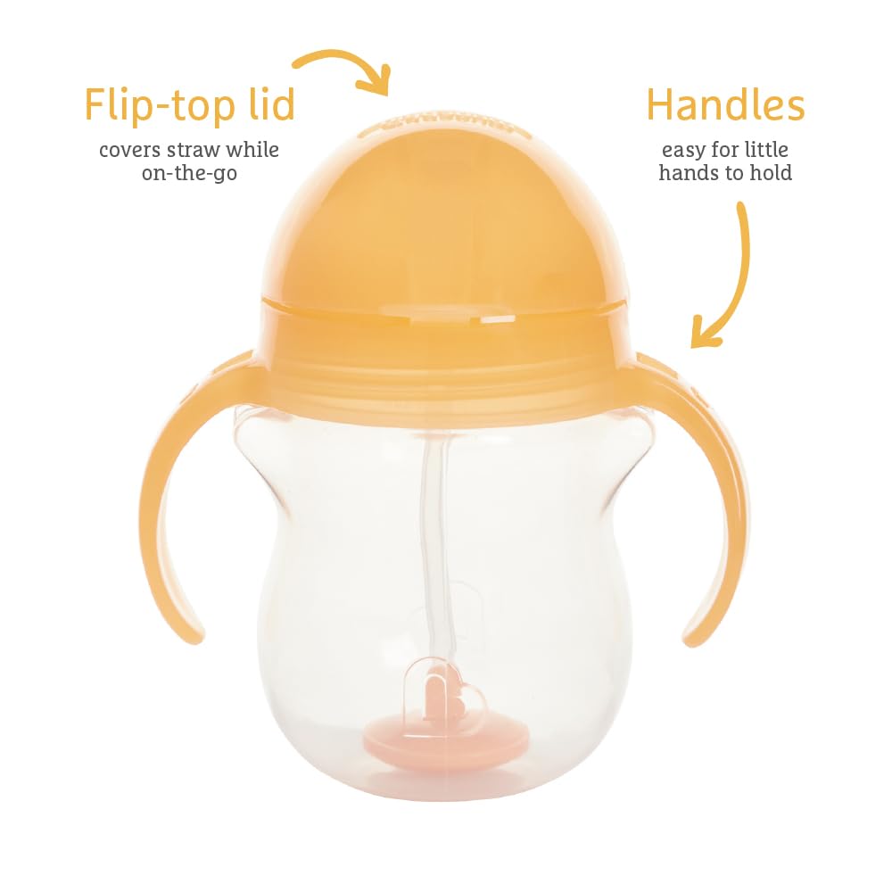 Munchkin Click Lock joogitopsid pehme kõrrega, 207 ml, 2 tk – sinine/oranž