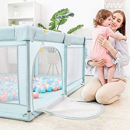 Star Ibaby Oxford XL mänguaedik ülipehme mängumatiga, 125 × 125 cm, hall (Soft Grey)