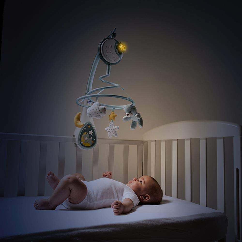 Chicco Next2Dreams 3-in-1 muusikaga beebikarusell ja öövalgus, sinine