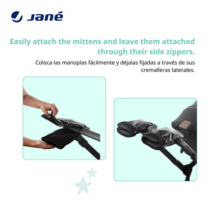 Jane veekindlad vankrikindad, must nahk