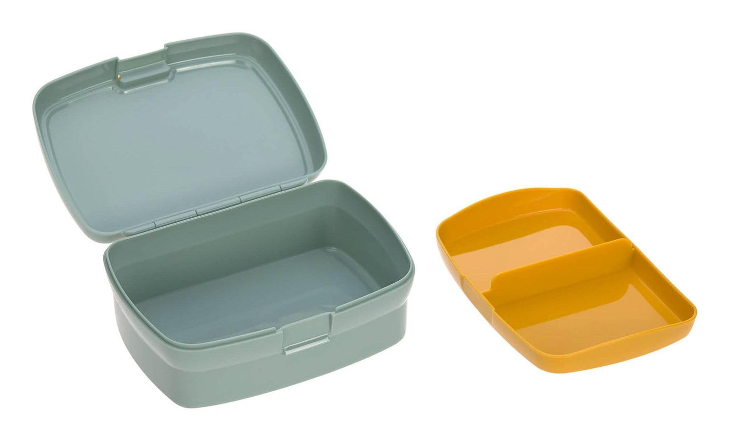 LÄSSIG Adventure Bus lõunakarp eemaldatava vaheseinaga, mündiroheline