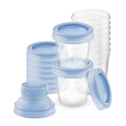 PHILIPS AVENT rinnapiima hoiustamissüsteem SCF618/10, 10× 180 ml topsid