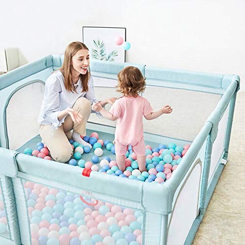 Star Ibaby Oxford XL mänguaedik ülipehme mängumatiga, 125 × 125 cm, hall (Soft Grey)