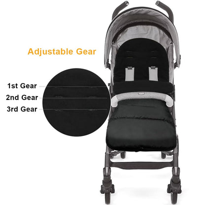 Vicloon universaalne talvine soojakott/jalakate kärule, veekindel ja soe – must