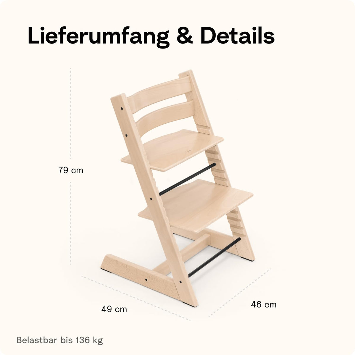 Stokke Tripp Trapp® kasvav söögitool, pöögipuit, naturaalne (Natural)