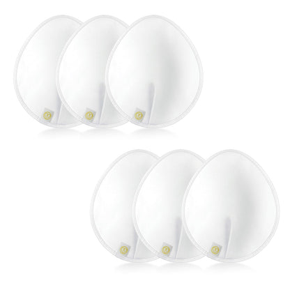 First Days Maternity Supplies korduvkasutatavad rinnapadjad, valged, 18 cm, 6 tk