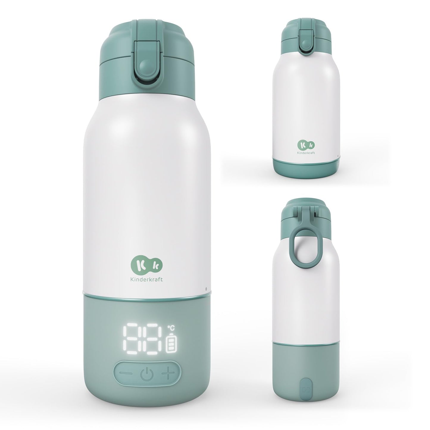 Kinderkraft GAJA pudelisoojendaja 2-ühes termospudel 500 ml, hall