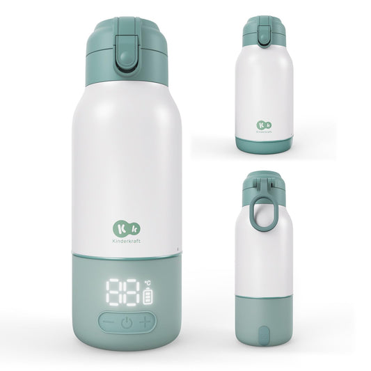 Kinderkraft GAJA pudelisoojendaja 2-ühes termospudel 500 ml, hall
