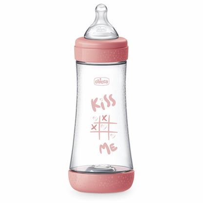 Chicco PERFECT 5 antikoolik-lutipudel 300 ml, roosa, 4+ kuud, Intui-flow süsteem