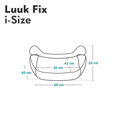 Lionelo Luuk FIX I-Size turvaiste ISOFIX 22–36 kg / 125–150 cm, must karbon