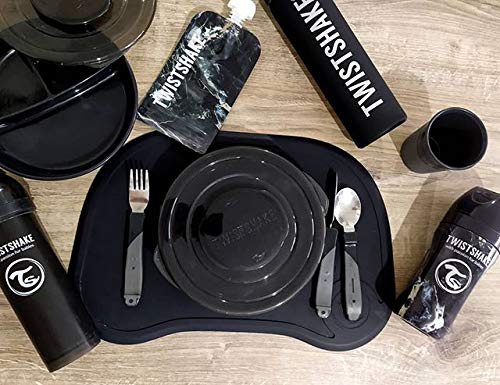 Twistshake roostevabast terasest söögiriistade komplekt lastele, 12+ kuud, pastelroosa