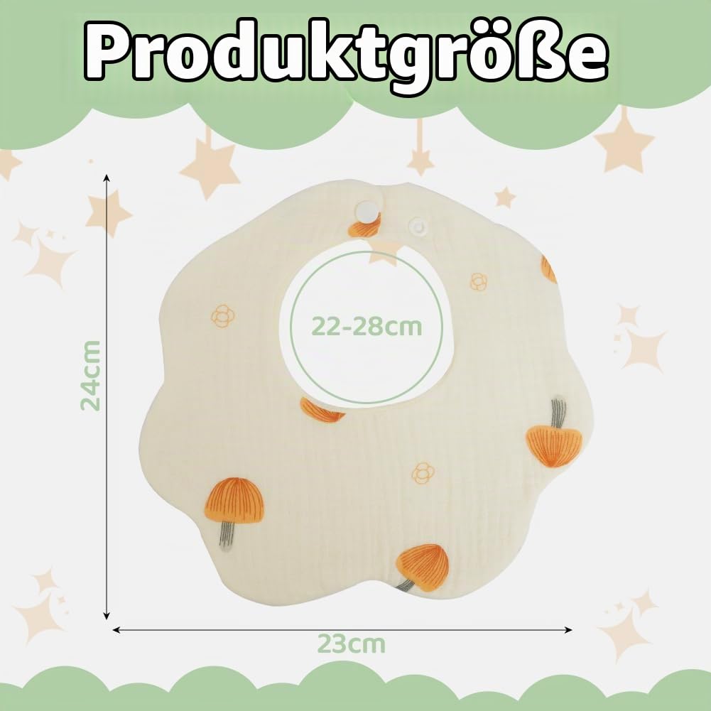 Vicloon musliinist pudipõlled 4 tk, 0-36 kuud, mitmevärviline