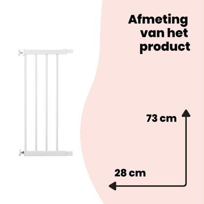 Safety 1st Easy Close metallist turvavärava 28 cm pikendus, valge