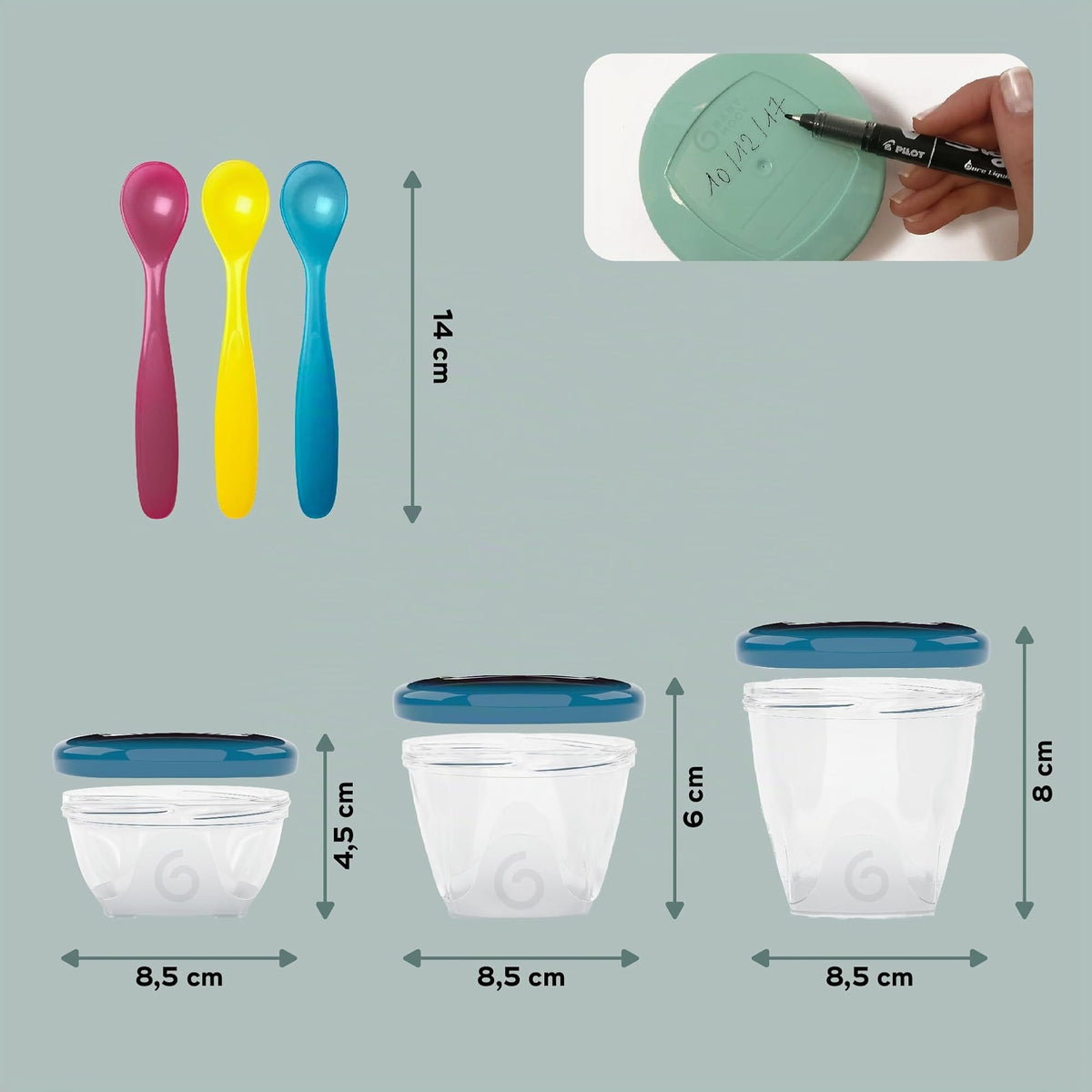 Babymoov Babybols toidunõude komplekt, 15-osaline, A004310, mitmevärviline