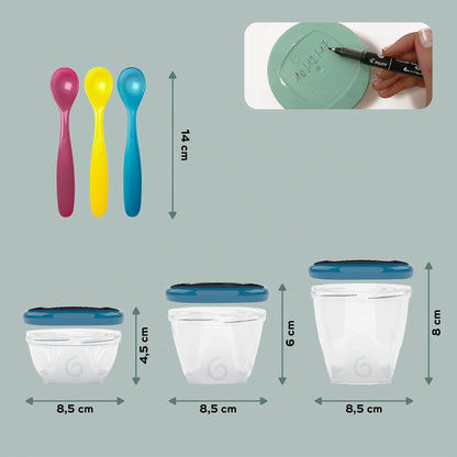 Babymoov Babybols toidunõude komplekt, 15-osaline, A004310, mitmevärviline