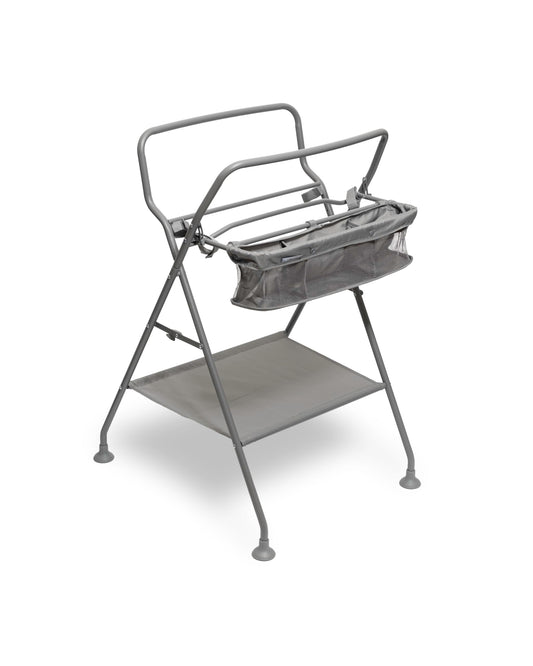 Twistshake kokkupandav beebivanni alus hoiusahtlite ja äravooluvoolikuga – hall