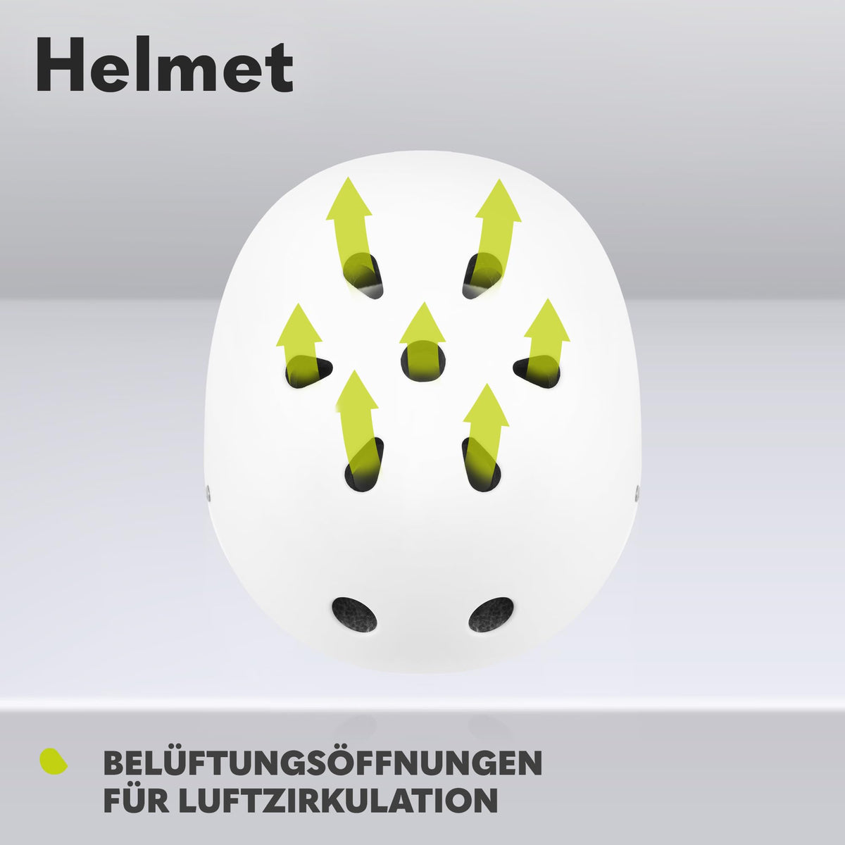 Lionelo Helmet laste kiiver, reguleeritav 50-56 cm, lõuakaitsega, valge