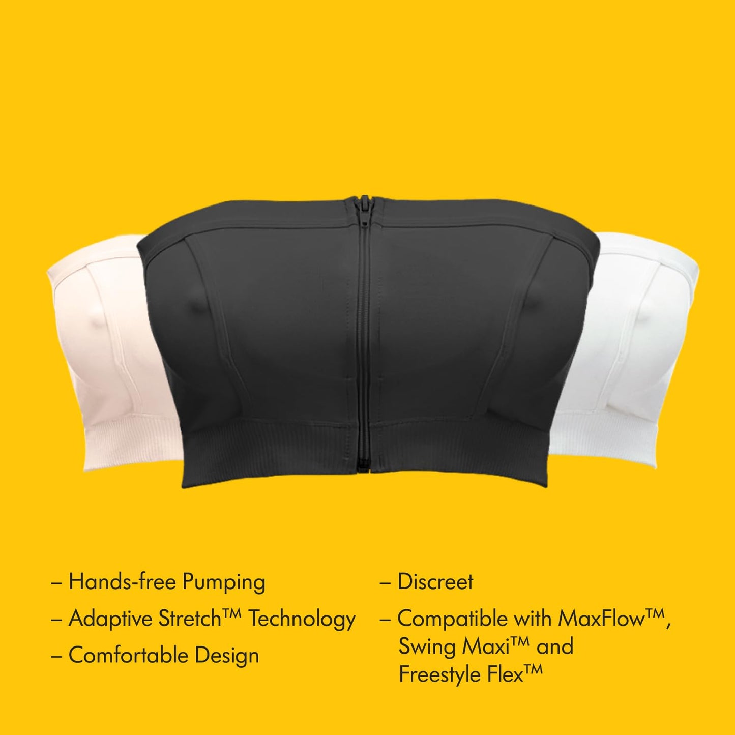 Medela Hands Free Pumping Bustier käed-vabad rinnapumba rinnahoidja, must