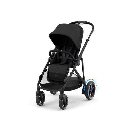 Cybex Gold e-Gazelle S elektrilise abisüsteemiga jalutuskäru, Moon Black