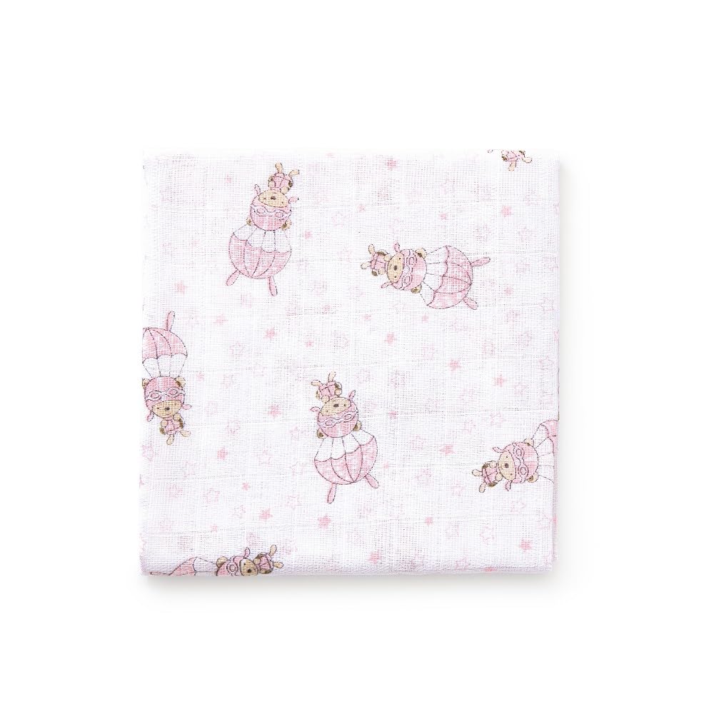 Interbaby puuvillased mähkmed 80 × 80 cm, 3 tk, roosa, mudel 98971-02