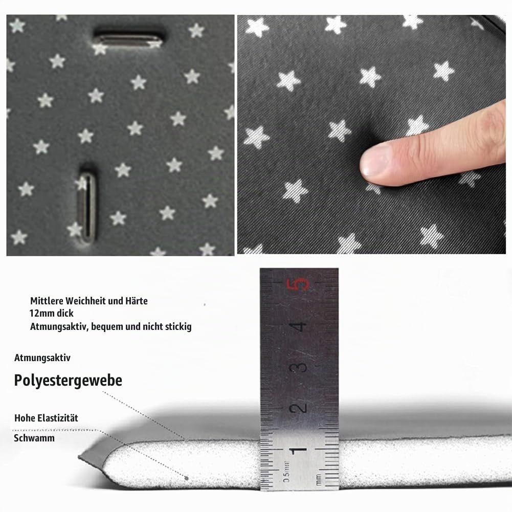 Mikiuly universaalne vankri istmepadi, tumehall, 80 × 34 cm