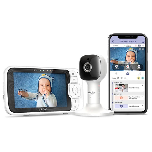 Hubble Connected Nursery Pal Cloud beebimonitor WiFi-kaamera ja 5-tollise ekraaniga