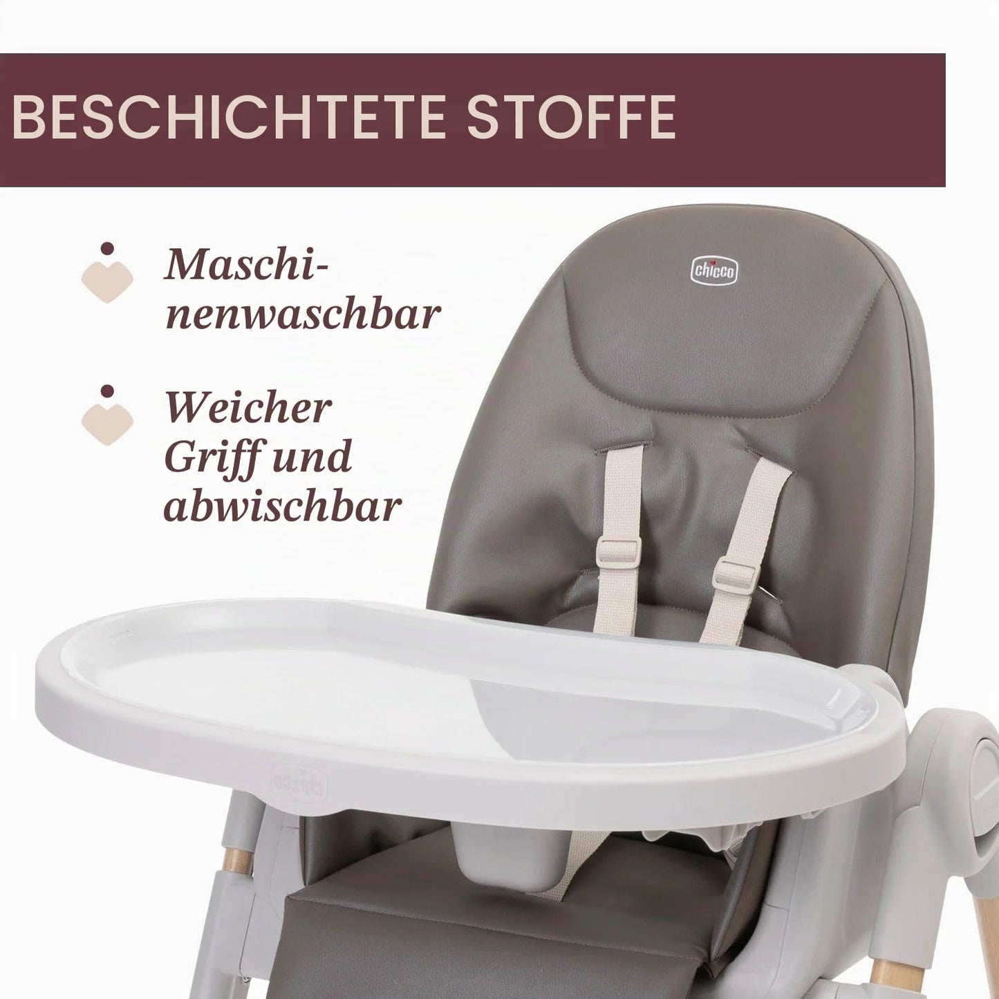 Chicco Polly Armonia söögitool 3-ühes, pruun, alates sünnist kuni 40 kg