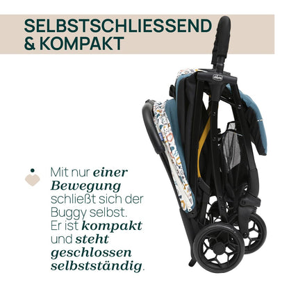 Chicco Glee jalutuskäru, Joyful Teal, 0 kuud kuni 4 aastat