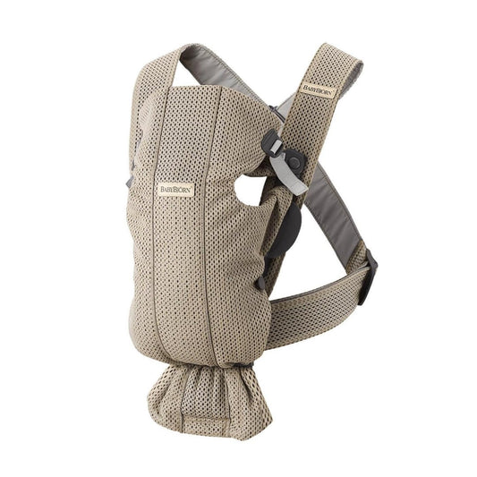 BabyBjörn Baby Carrier Mini carrier bag, 3D Mesh, grey-beige