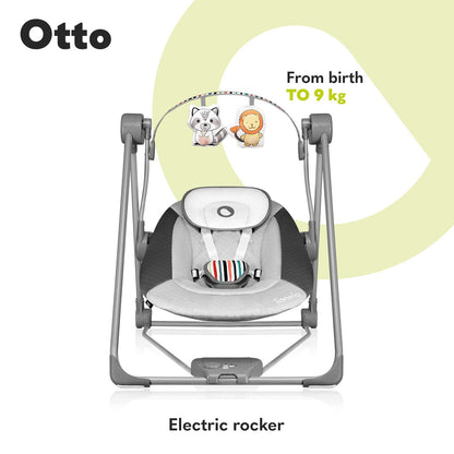 Lionelo Otto elektriline beebitool kiigega, 0–9 kg, hall