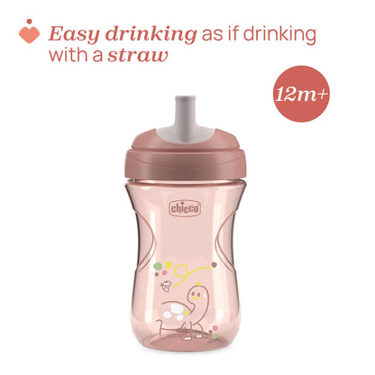 Chicco Advanced joogitops kõrrega, 266 ml, roosa, 12+ kuud, CH06941-15