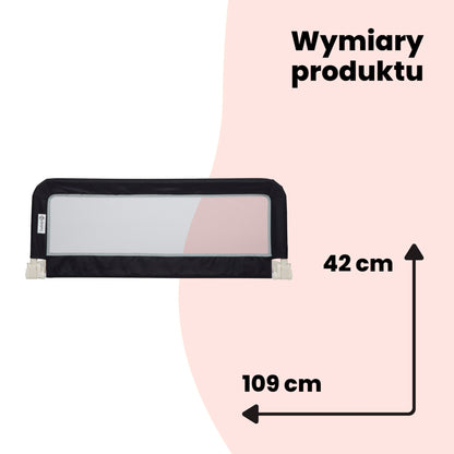 Safety 1st kokkupandav voodipiire, 109 × 42 cm, tumehall