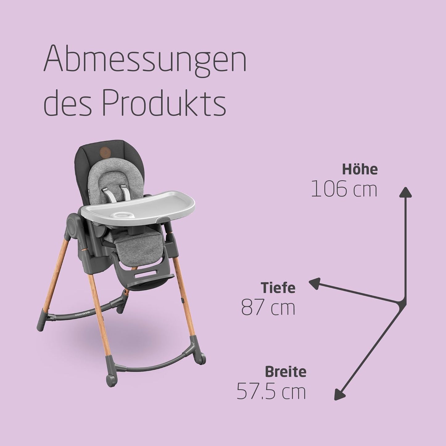 Maxi-Cosi Minla 6-ühes söögitool (Essential Graphite)