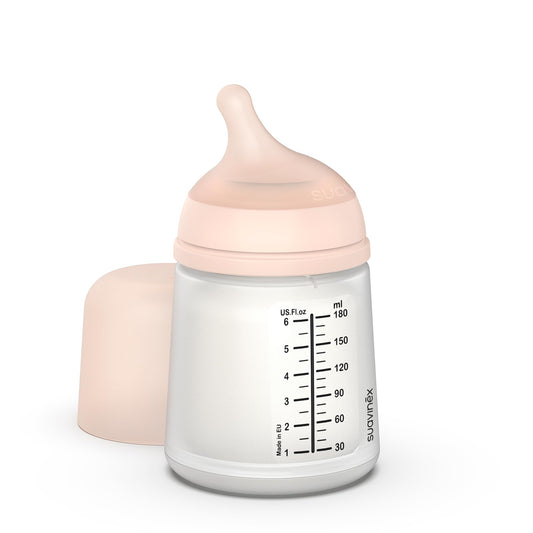 Suavinex Zero Zero vastsündinu lutipudel, 180 ml, aeglase vooluga, koolikute vastane pudel