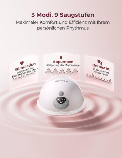 Momcozy M5 Smart elektriline rinnapump, 2 tk, hall, äpiga juhitav