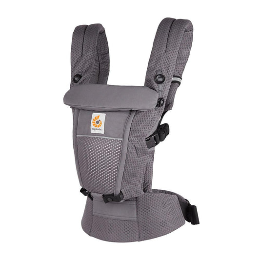 Ergobaby Adapt kandekott vastsündinule, 3 kandesuunda, SoftFlex Mesh, Graphite Grey