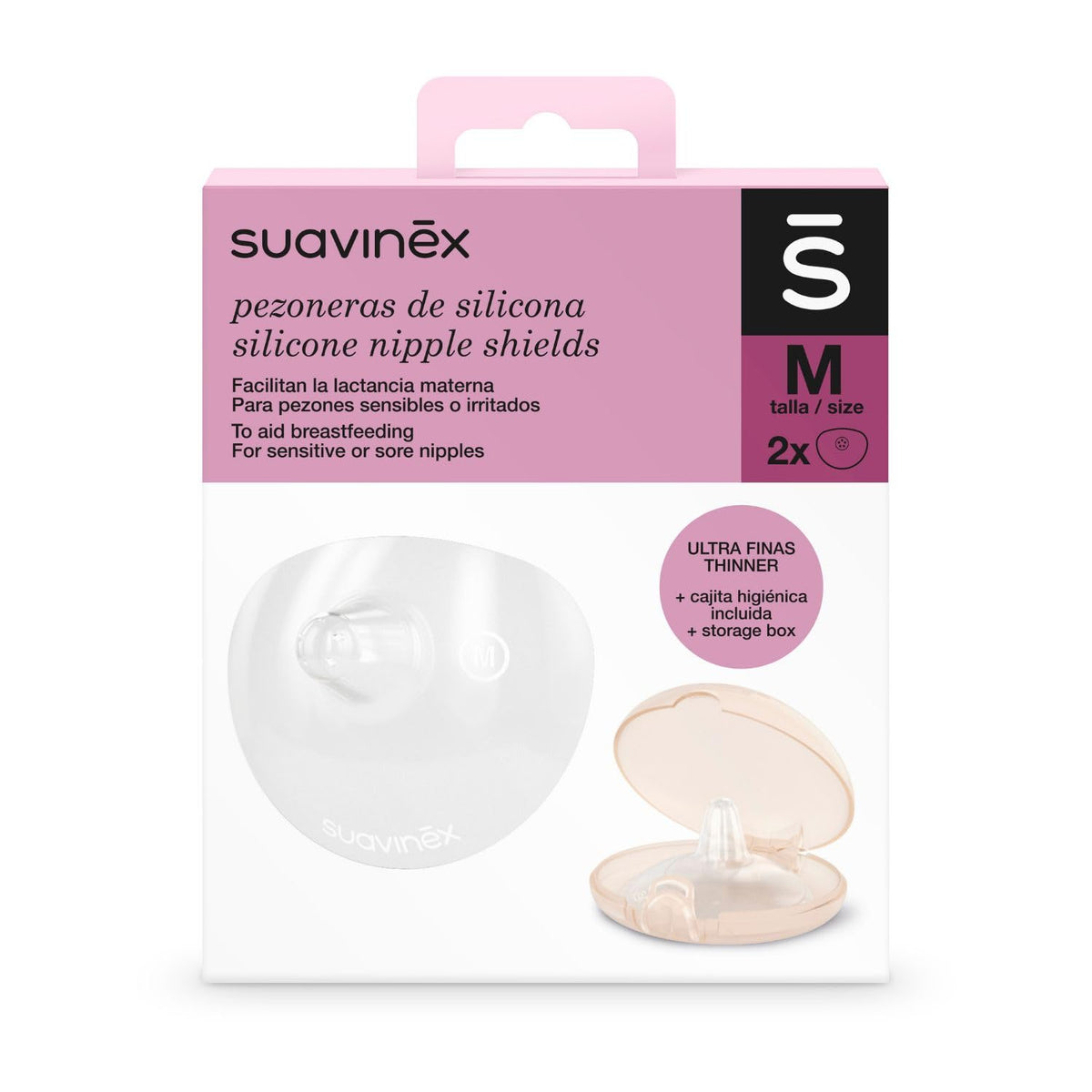 SUAVINEX silikoonist nibukaitsed 2 tk, suurus M, 24 mm