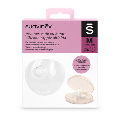 SUAVINEX silikoonist nibukaitsed 2 tk, suurus M, 24 mm