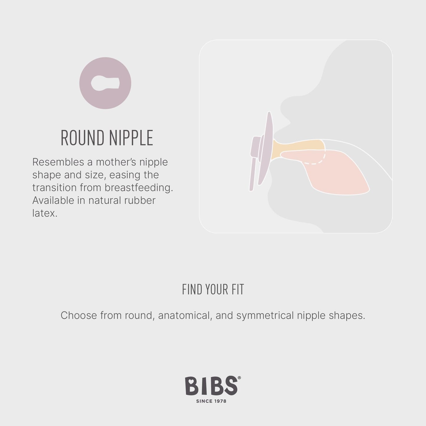 BIBS Colour lutid 0–6 kuud, 4 tk, naturaalne lateks, BPA-vabad