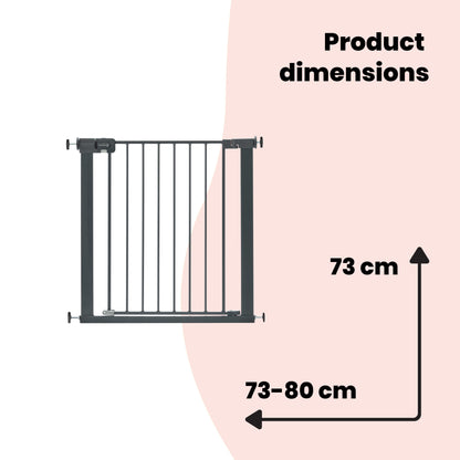Safety 1st metallist turvavärav Easy Close, 73–80 cm, hall