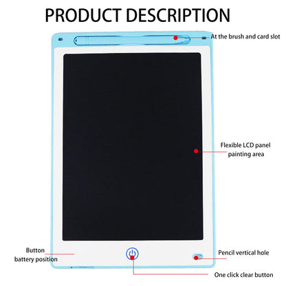 Cerioll 8.5-inch LCD drawing tablet, set of 2 pcs (blue and pink)