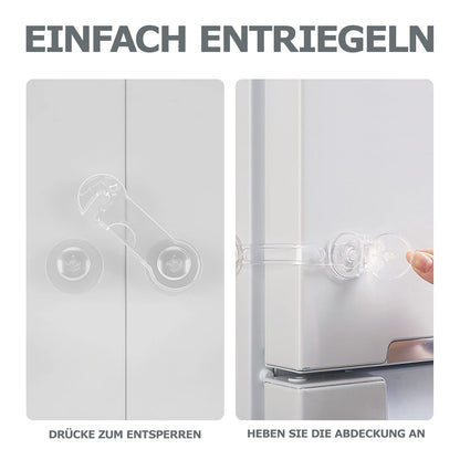 BillyBath transparent cabinet locks for child safety (10 pcs, 2 types)