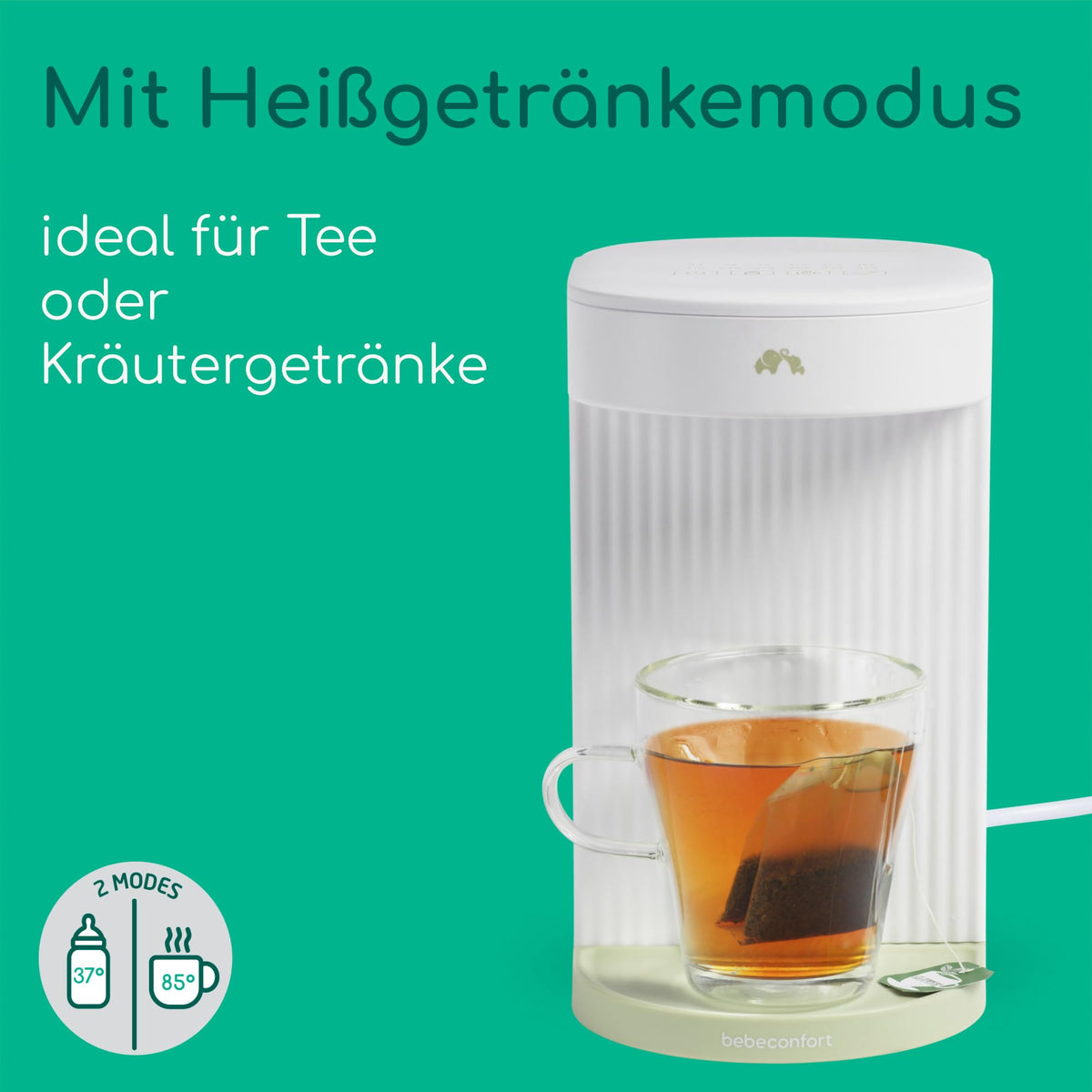 Bebeconfort lutipudeli veevalmistaja, valge, 1,1 l